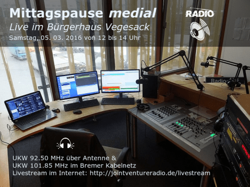 Mittagspause medial 05. 03. 2016